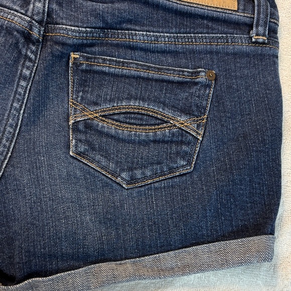 Abercrombie & Fitch Dark Blue Jean Shorts - Picture 9 of 10